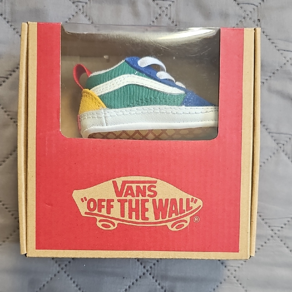 Vans Green and Blue Sneakers Classic Style